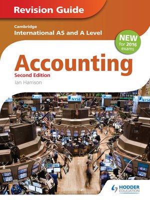 cover image of Cambridge International AS/A Level Accounting Revision Guide